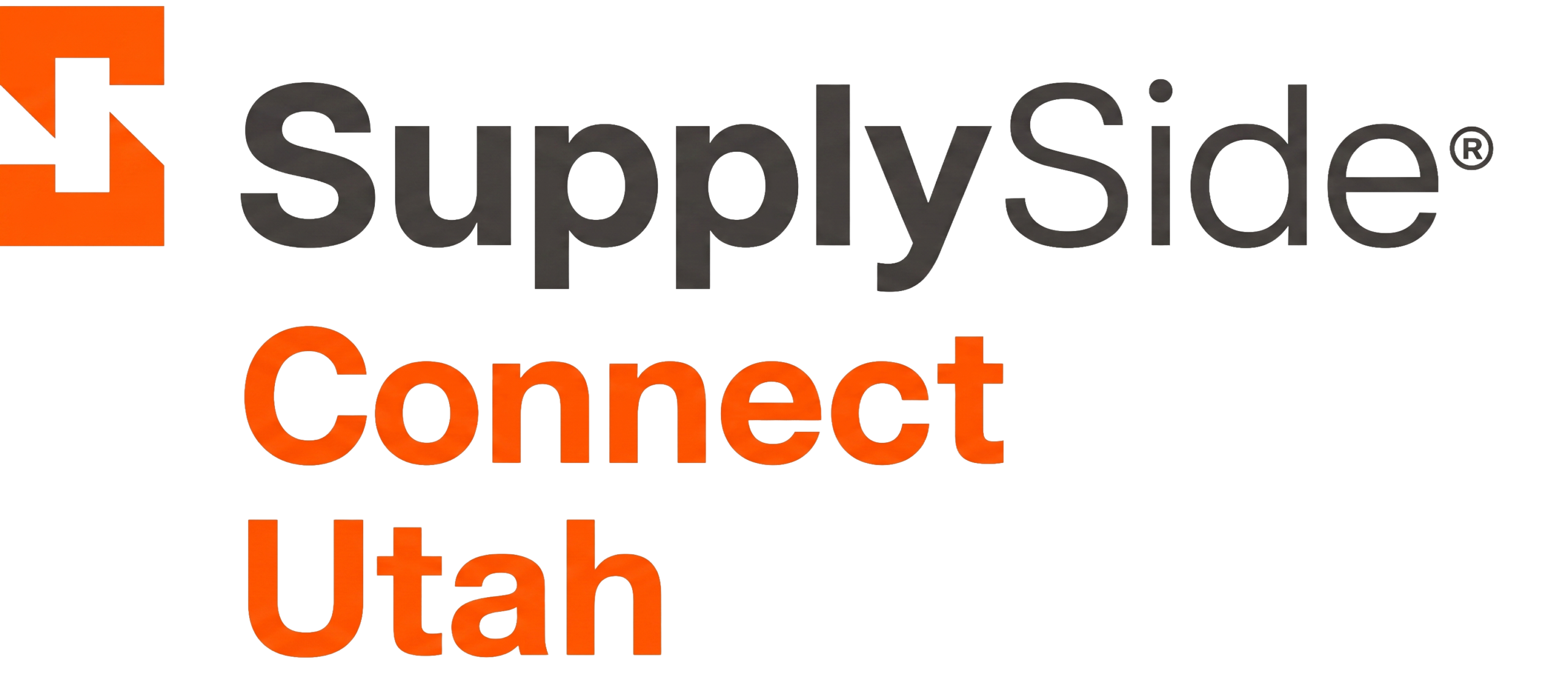 SupplySide Connect Utah logo featuring an orange S mark on the left and 'SupplySide Connect Utah' text